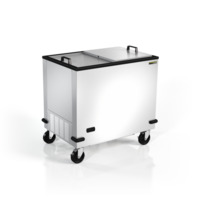 Silver King SKFMW34-ELUS1 Adjustable Temperature Control Insulated Side-To-Side Sliding Lids 34"W Mobile Freezer