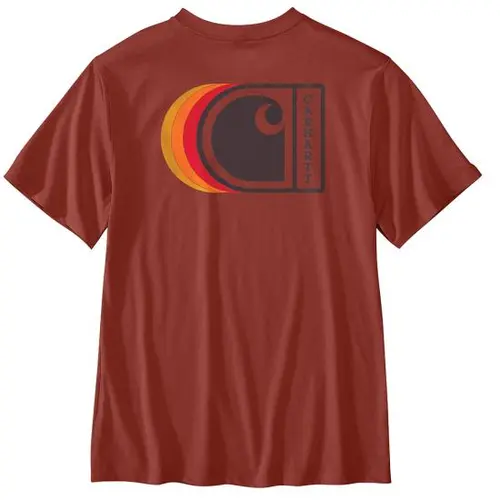 CARHARTT 107048 - Relaxed Fit Lightweight Short-Sleeve C Graphic T-Shirt - Red Spice