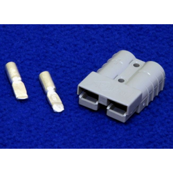 Connector, 50A Gray, W/ 6 Gauge Contacts