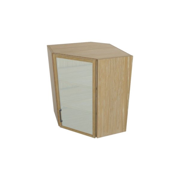 Empire Glass Door Angle Wall Cabinet Kit - 24”x 30” X 13”