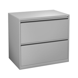 8362 TWO DRAWER LATERAL FILE- SILVER