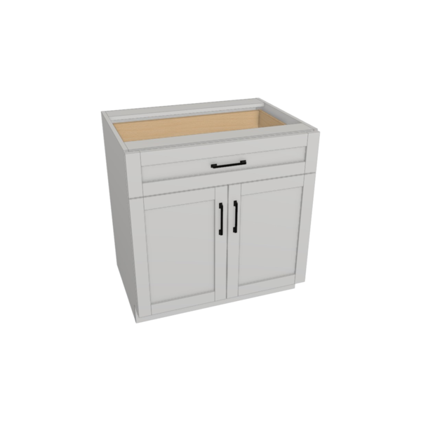 Providence Pure White Box Sink Base Kit - 33"W X 34 1/2”H X 24”D