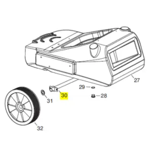 Veloci Heater Replacement Wheel Axle - Fire 155