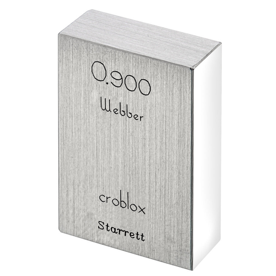 STARRETT RC .900 A1 Rect. Croblox Gage Block - .900 In., Grade A1