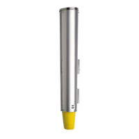 Dispense-Rite ADJ-NW-151 Stainless Steel Pull-Type Surface Mount Cup Dispenser