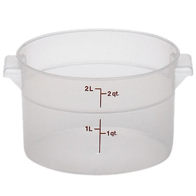 Cambro Translucent 2 qt. Round Food Storage Containers
