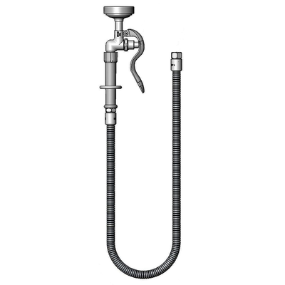 T&S Brass B-0044-H3 Hose 44" Flexible Stainless Steel with 172A And53A Adapter