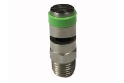 6-Pack TeeJet TurfJet Wide Angle Flat Fan Spray Nozzles - 1/4TTJ15-VS Visiflo Green