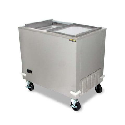 Siver King SKMWF34-FLEU3 Adjustable Temperature Controls Stainless Steel Lids 34"W Deepwell Mobile Freezer