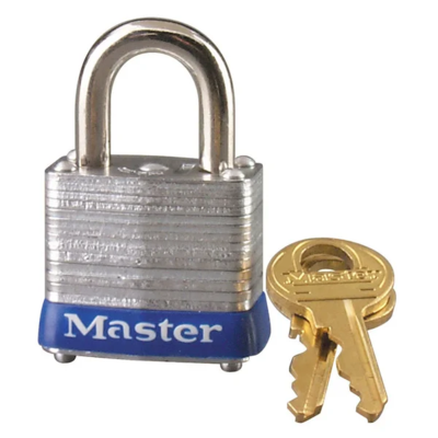 Padlock - Laminated Steel - Non-Rekeyable - 3/16" Shackle