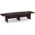 12' Classic Boat Shape Conference Table with Panel Base - Espresso