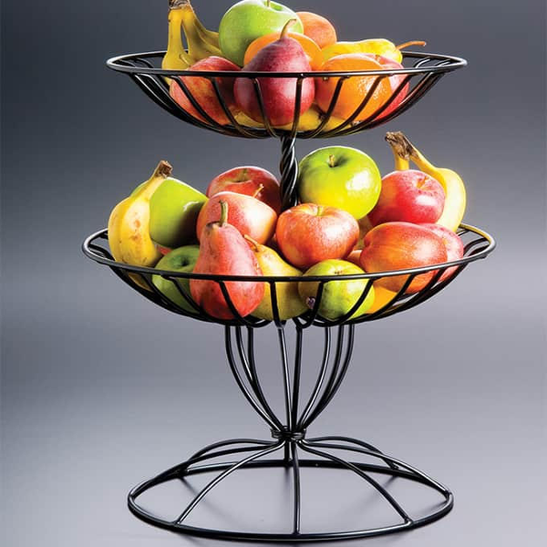 Two-Tier Wrought Iron Basket