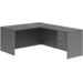 CLALD2037- Classic L-Shape Desk 66" W x 30" D with 42" Return and Box/File Pedestal- Newport Gray