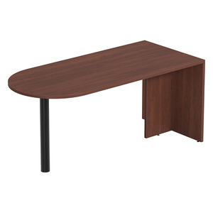 PL131 BULLET DESK w/POST -Cherry & Black