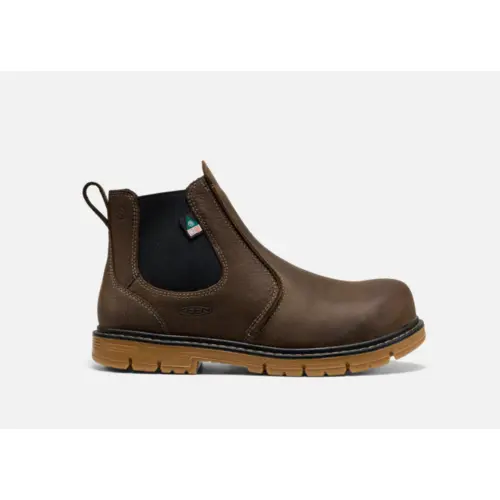 KEEN 1030650 -Men's CSA San Jose Chelsea 90° Heel Boot - Cascade Brown