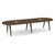 12' Signature Racetrack Conference Table with Wood VA Legs - Modern Walnut Top, Black Mount, Modern Walnut Base