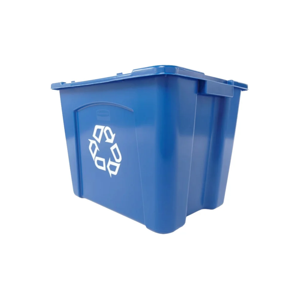 Curbside Recycling Box - 14 Gallon - Blue