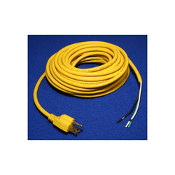 Power Cord, 18/3 50' Rib Yellow