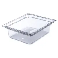 Carlisle 10221B07 Half Size 4 In Dia. Clear Food Pan