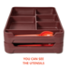 Slotted Insulated meal tray
