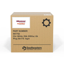 Minuteman - 957752 - Chr 36Vdc 25A 230Vac Uk Plug Sb175- Agm