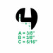 60-0083-99 Drawing of Product with ABC