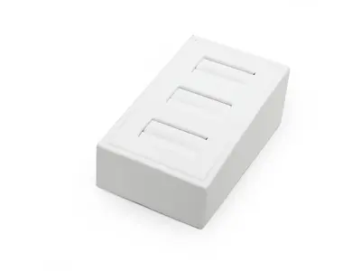 WHITE 3 RING VERTICAL TRAY