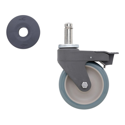 Metro 5PCBM Super Erecta Polymer Antimicrobial Stem Caster Brake