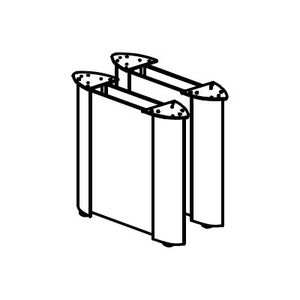 PL36ELPBASEP2 ACCCENT END PANELS (2 PACK)- ASPEN/BLACK