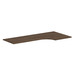 PLT723624R 72" CORNER EXTENSION WORK SURFACE TOP: RIGHT- MODERN WALNUT