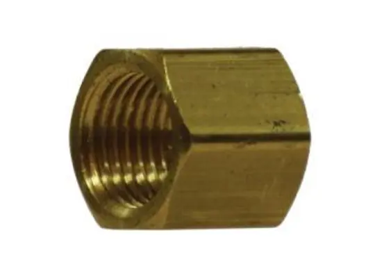 Barstock Cap, 3/4-in FNPT, 0.94 in, Brass