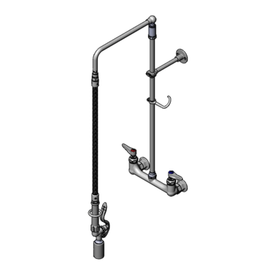 T&S Brass B-0131-BC-28H Pre-Rinse Unit 8" Wall Mount