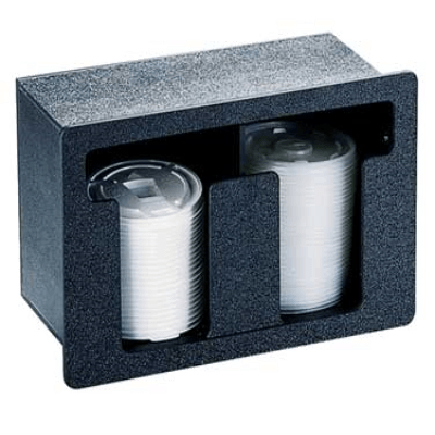 Vollrath FML-2 Horizontal Two-Column Flush Mounted Lid Dispenser