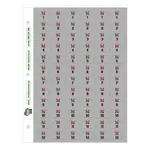 Shoulder Pad ID Adhesive Sticker Sheets