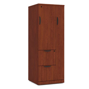 PL207 65" WARDROBE STORAGE CABINET- Cherry
