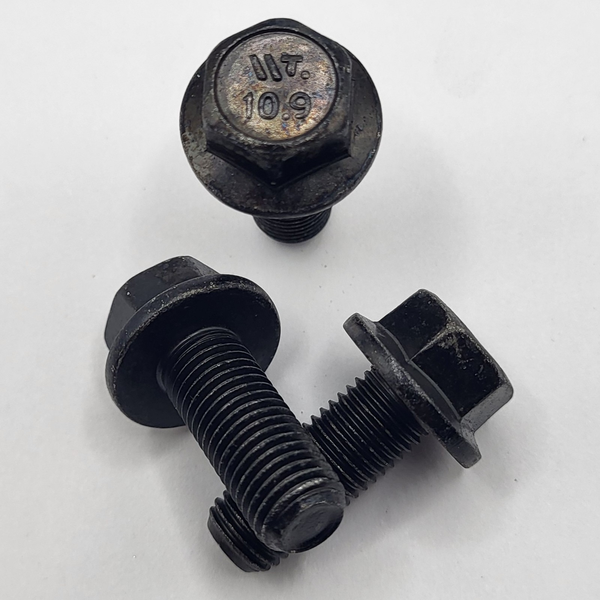 M10 - 1.25 X 25MM HEX WASHER HEAD SCREW 10.9 EXCEPTION HRC 32-38 ZINC TRIVALENT BLACK PER PRINT
