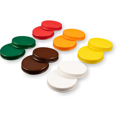 Carlisle PS304AT00 Store 'N Pour Replacement Caps Assortment
