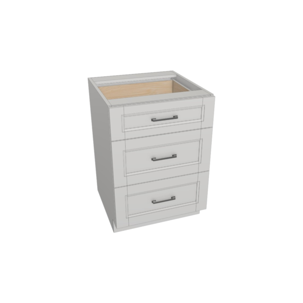 Vail Pure White Box  Drawer Base Kit - 24” X 34 1/2”H X 24”D