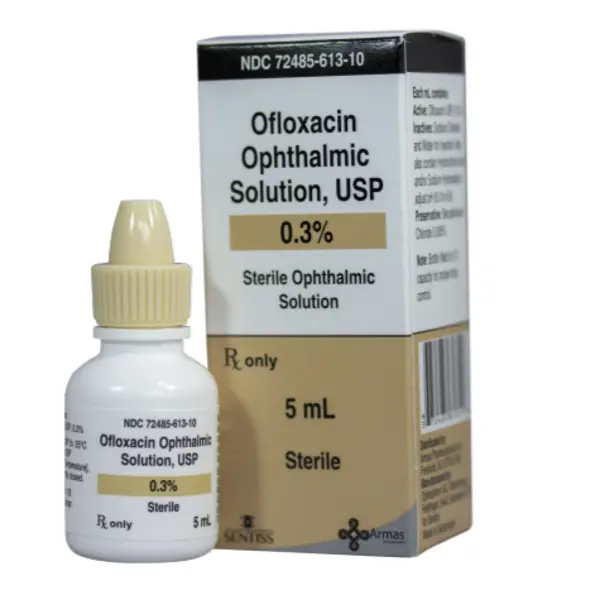  Ofloxacin 0.3% 5ml Armas Drops NDC 72485061310