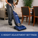 Sanitaire SL4110A in use, 5 height adjustment settings
