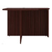 PL133R 71" BULLET DESK W/CORNER EXTENSION- RIGHT- Mahogany