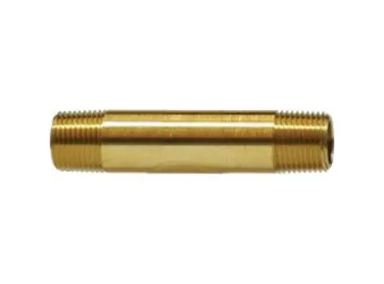 Long Nipple, 3/4-in MNPT x 3/4-in MNPT, 2 in, Brass