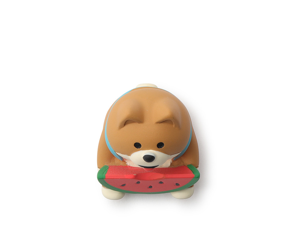 Figurine Shiba & Watermelon
