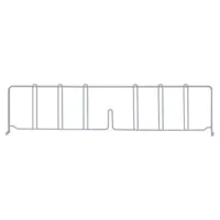 Quantum DIV30GY Wire Shelf Divider, 30"D x 8"H, gray epoxy antimicrobial finish