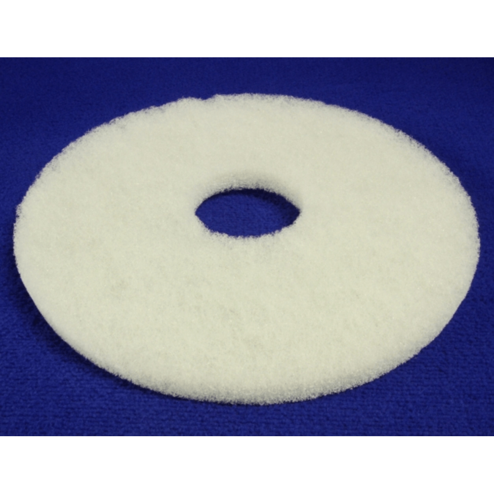 Floor Pads, 14" White (5 Pack)