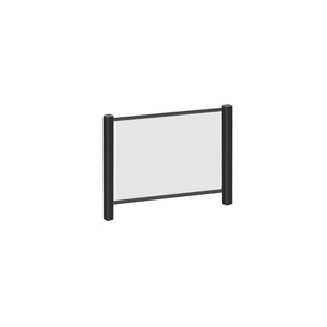 20X30 CLEAR ACR PANEL BLK FRM
