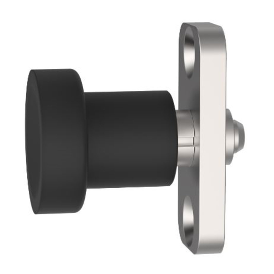 Carr Lane CL-10-HRPM-LE Hand-Retractable Plunger, Knob Handle w/ Mounting Plate (Locking Type) - Long Ext.