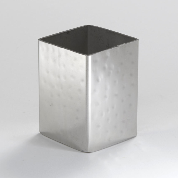 Hammered Stainless Steel Bud Vase & Sugar Packet/Cube Holders