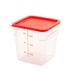 FSE 373-FC8C Food Container 8 Qt. Square Clear NSF