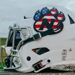 Patriotic Stars & Stripes American Flag Football Helmet Decals